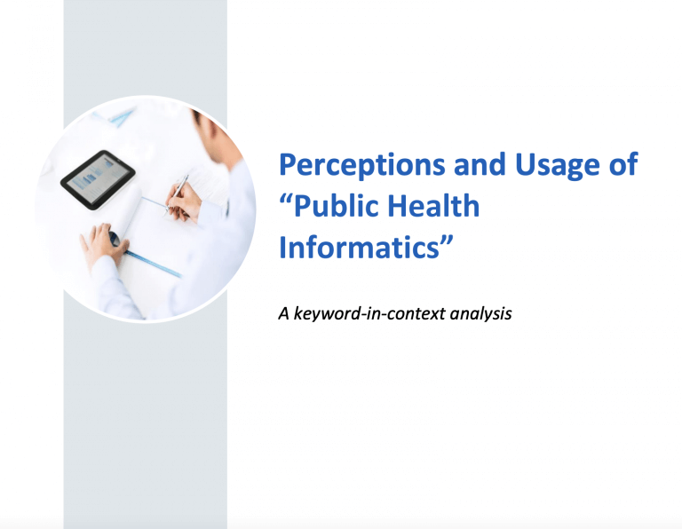 Public Health Informatics