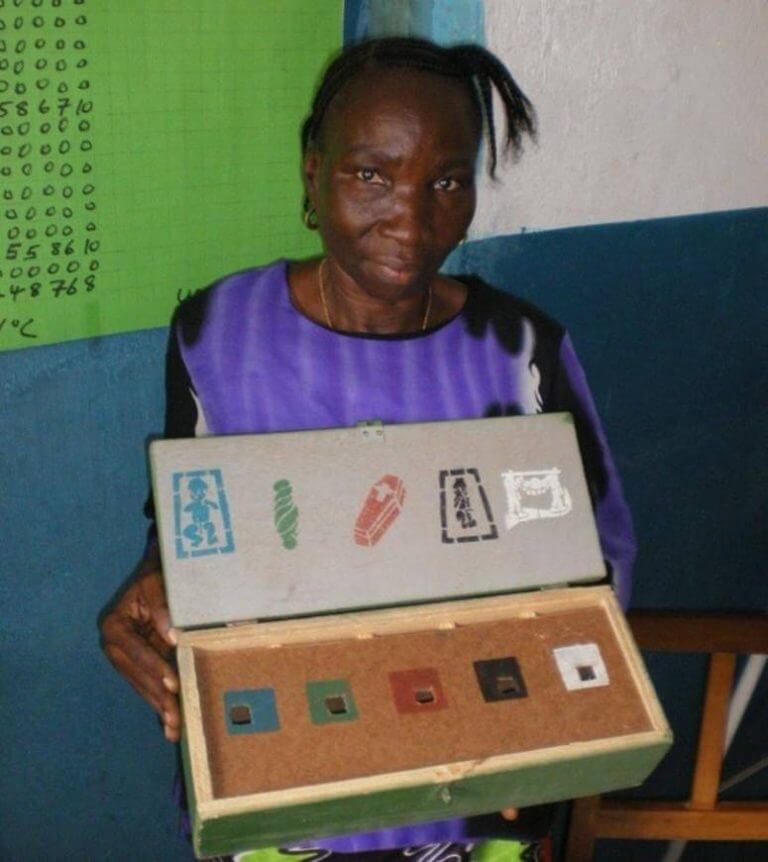 box in rocks picture