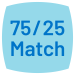 75/25 match
